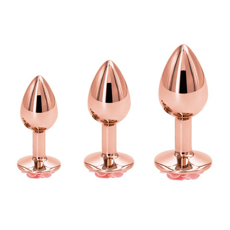 Rose Gold Floral Anal Plug