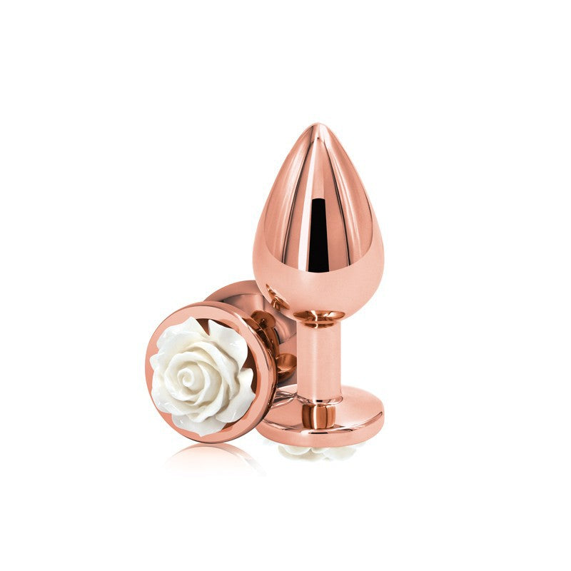 Rose Gold Floral Anal Plug