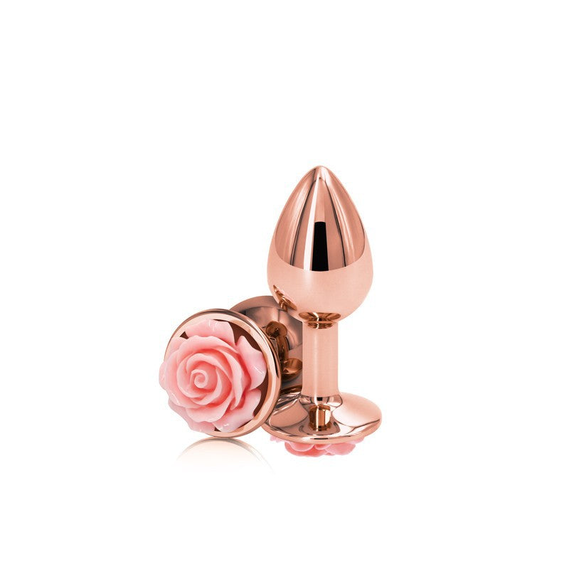 Rose Gold Floral Anal Plug