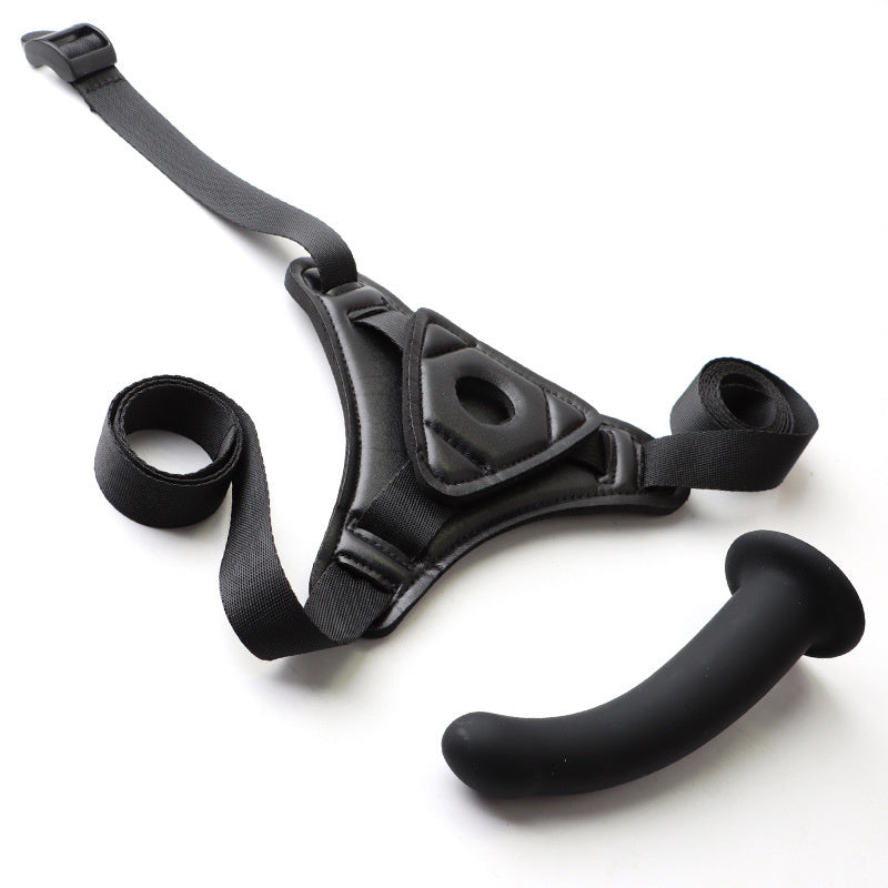 Chic Leather Harness/Strap-on Duo