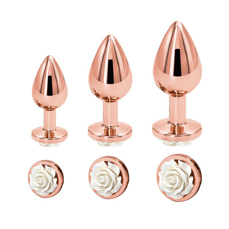 Rose Gold Floral Anal Plug